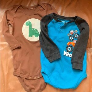 Boys long sleeve onesie bundle